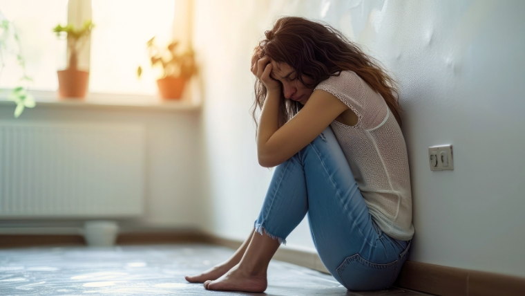 Anxiety Attack or. Panic Attack How To Tell the Difference A woman sitting on the floor in the middle of an anxiety attack Anxiety Attack or Panic Attack How To Tell the Difference | Mindful Health Solutions