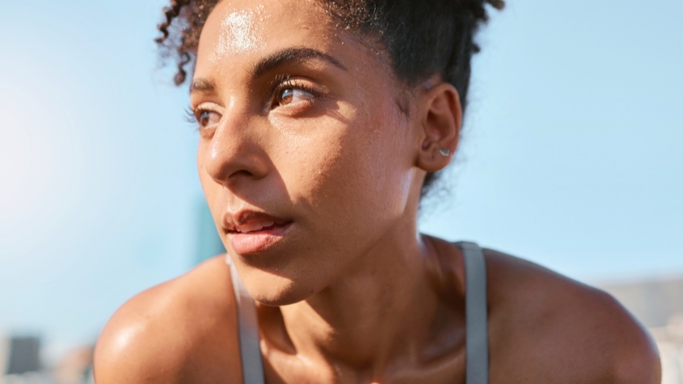Does-exercise-REALLY-improve-your-mental-health-The-Truth-Revealed Athletic woman looking tired and sweaty in the middle of a workout | Does exercise REALLY improve your mental health The Truth Revealed | Mindful Health Solutions