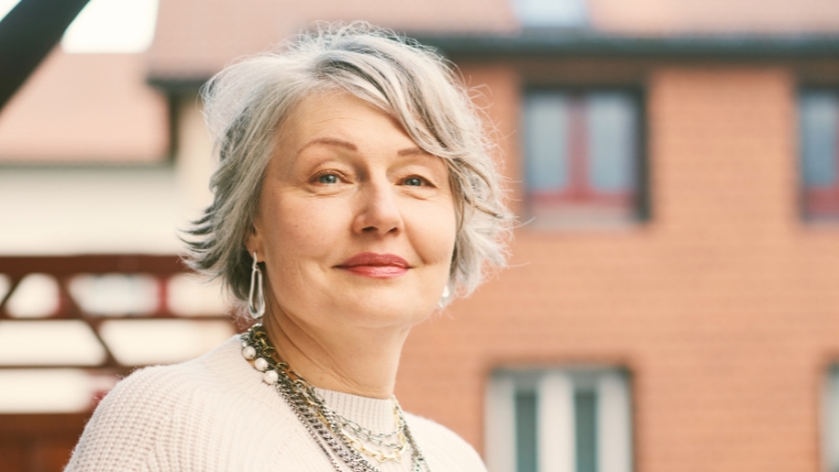 Finding-Relief-for-CRPS-Explore-the-Promise-of-TMS-Therapy A woman in her 60s looking confident outside |Finding Relief for CRPS Explore the Promise of TMS Therapy | Mindful Health Solutions