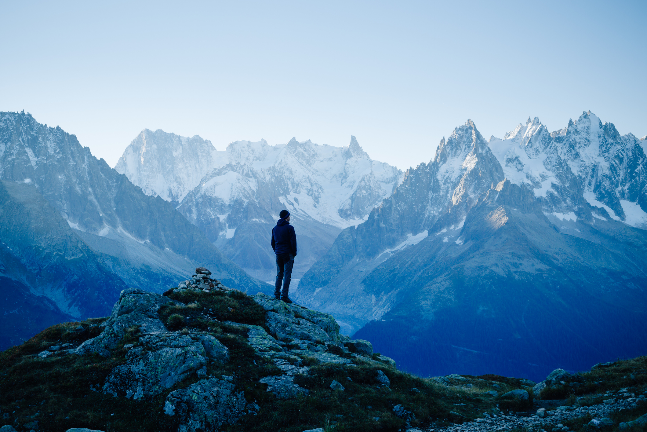 Mountain thoughts Man looking at the mountains; a look at depression and when to ask for help with depressive episodes